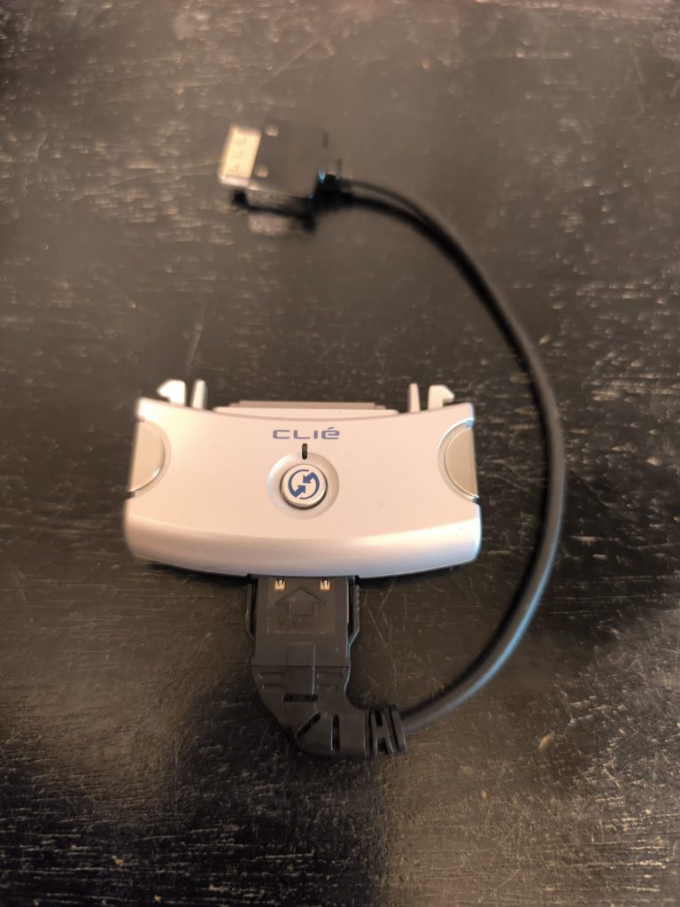 SONY CLIE 外付けモデム 通信アダプター 接続状態