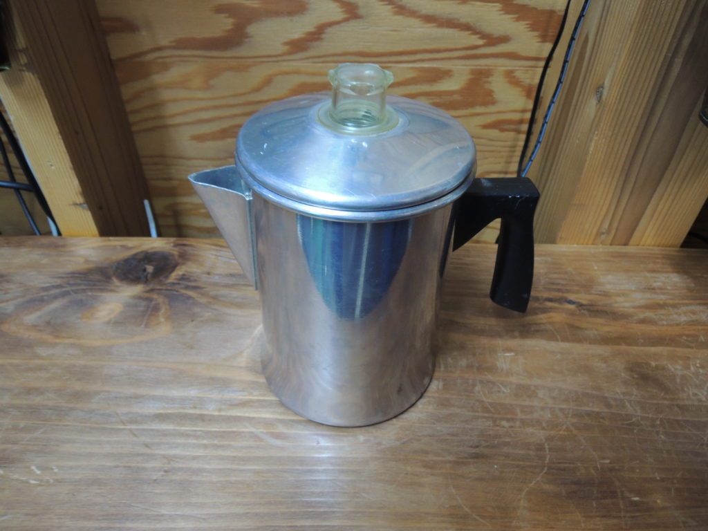 メーカー不明アルミ製パーコレータ