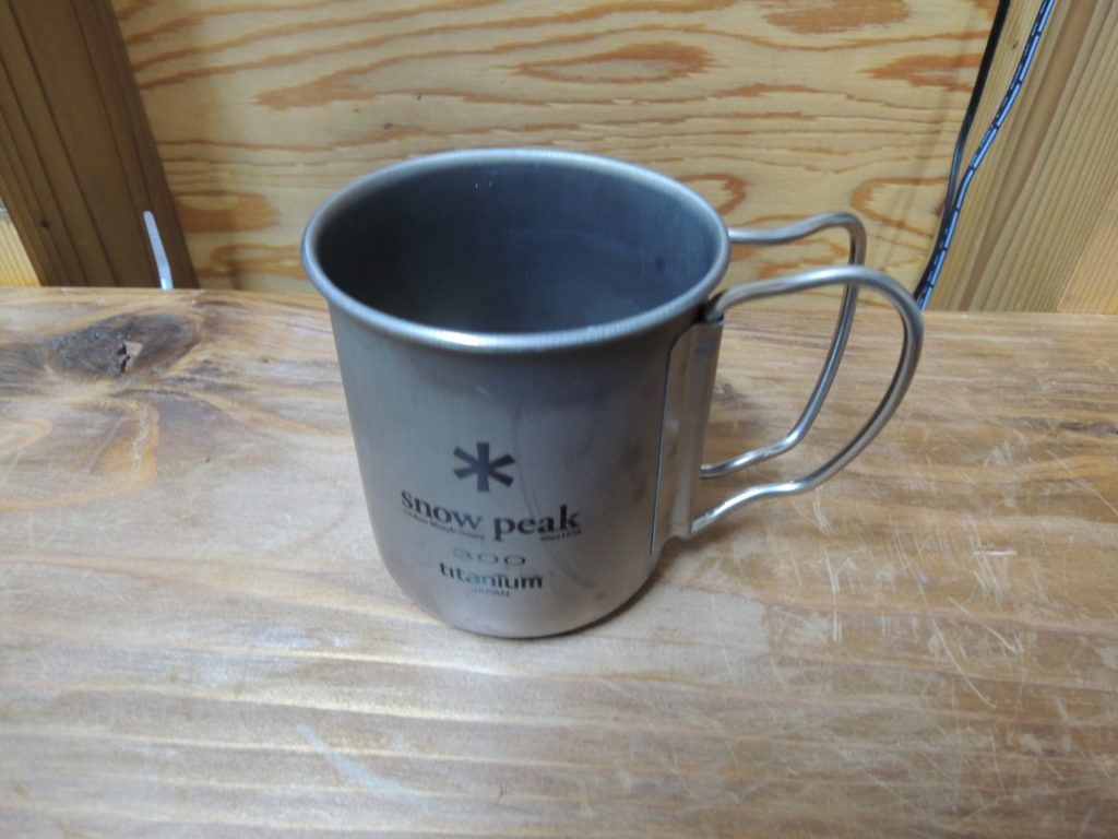 SNOWPEEK定番チタン製マグカップ画像